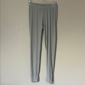 SKIMS Soft Lounge Ribbed Leggings in Light Gray